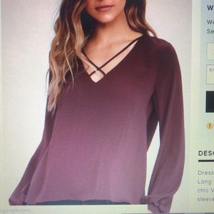 Burgundy lush top